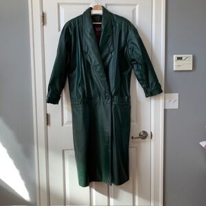 Vintage Leather Trench Coat